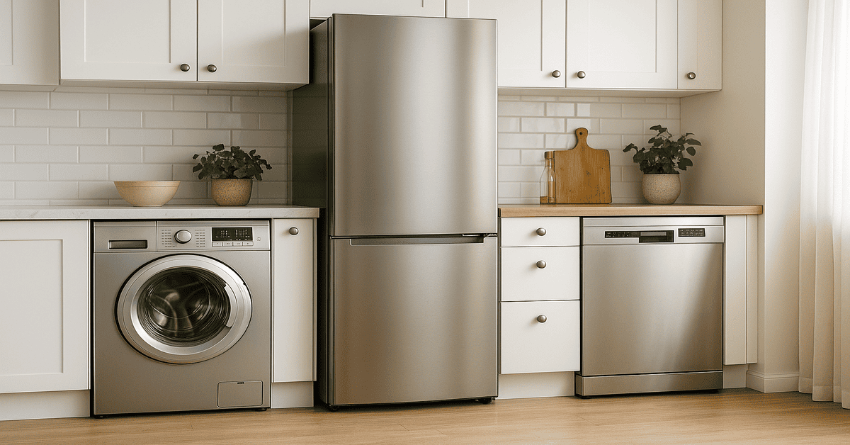 Elettrodomestici moderni in cucina